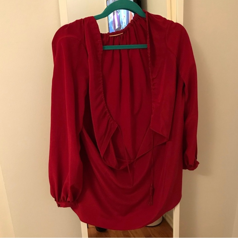 YSL RED BEAUTIFUL BLOUSE